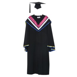 Dingshan Macao University of science and technology bachelor's College of Humanities and arts graduation gown black square graduation Hat Pink V-neck shawl bachelor's graduation gown supplier DA175 Dingshan Macao University of science and technology bachelor's College of Humanities and arts graduation gown black square graduation Hat Pink V-neck shawl bachelor's graduation gown supplier DA175